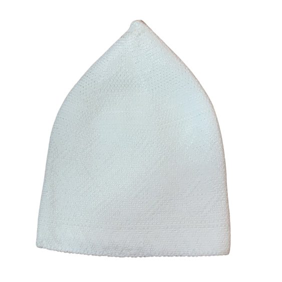 White cap with subtle pattern big size