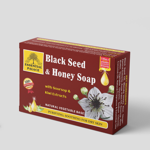 Blackseed & Honey Soap with Soursop and Kiwi Extracts ±110Grams