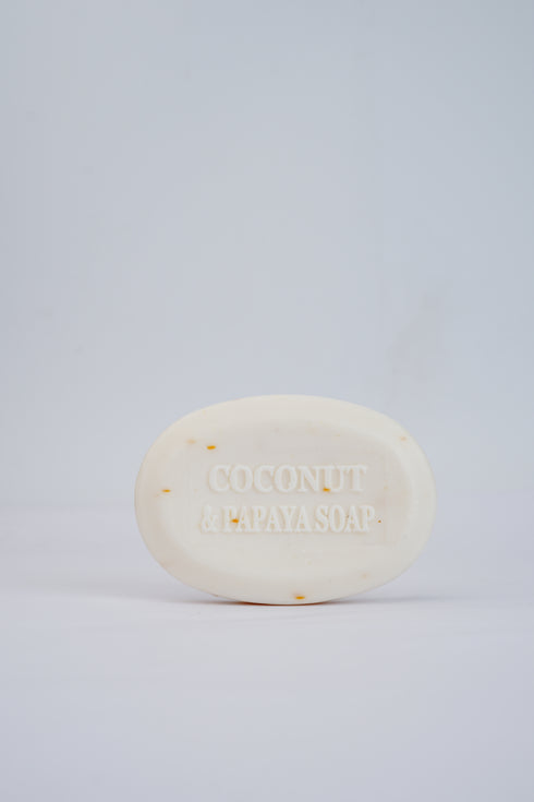 Coconut & Papaya Soap with Vanilla and Wheat Germ Extracts ±110Grams