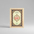 Decorative book cover with intricate patterns and text on a beige background